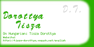 dorottya tisza business card